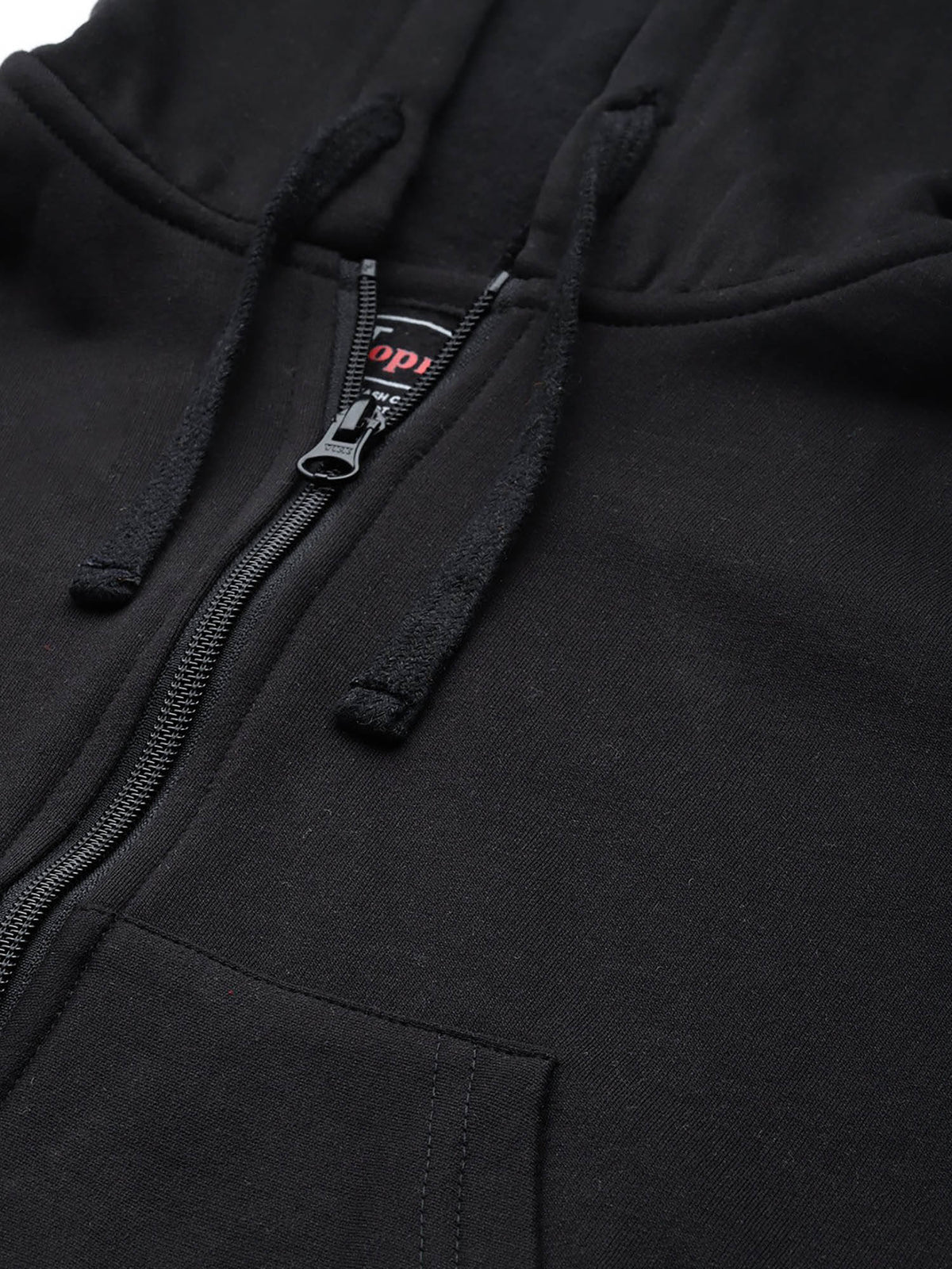 Women Black Solid Hoodie | SS90 - view 4