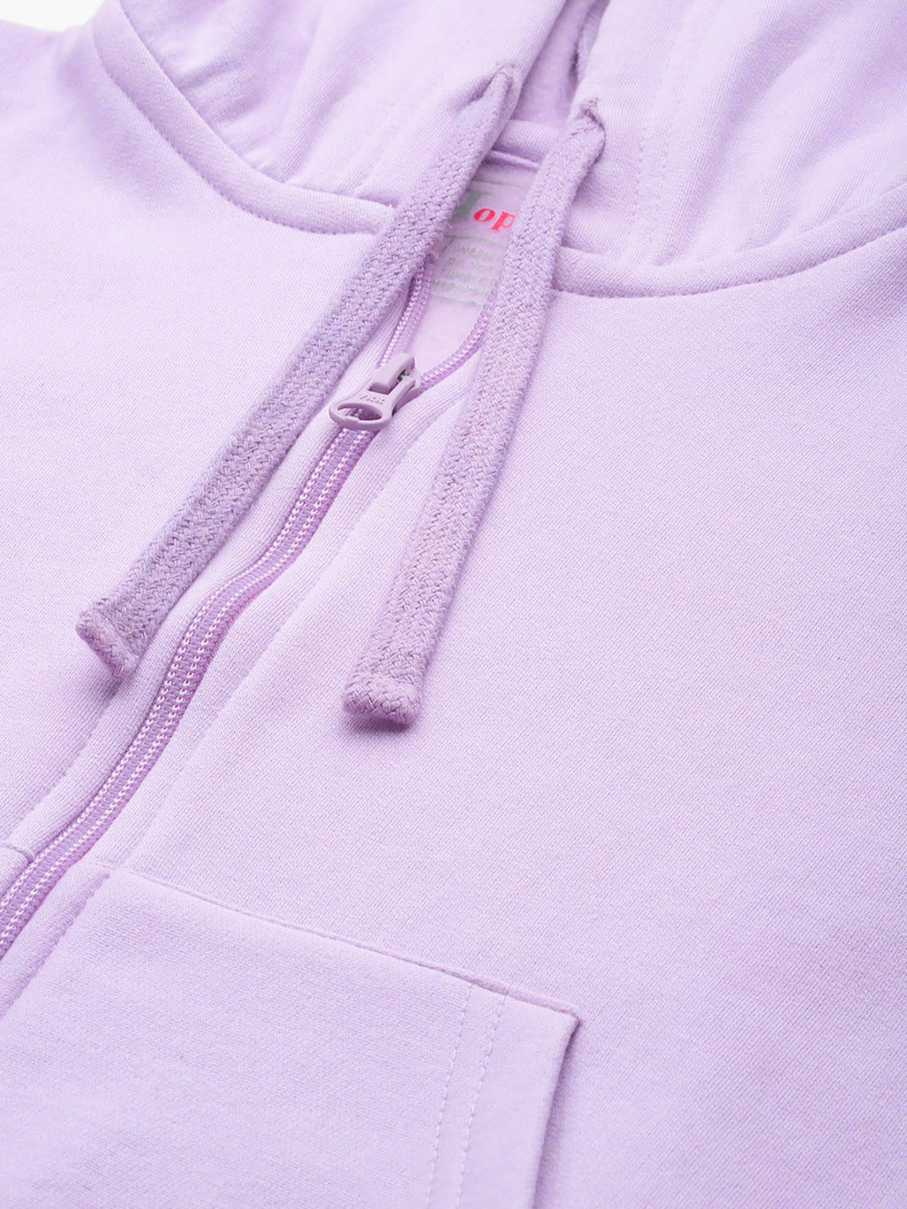 Women Lavender Solid Hoodie | SS90 - view 4