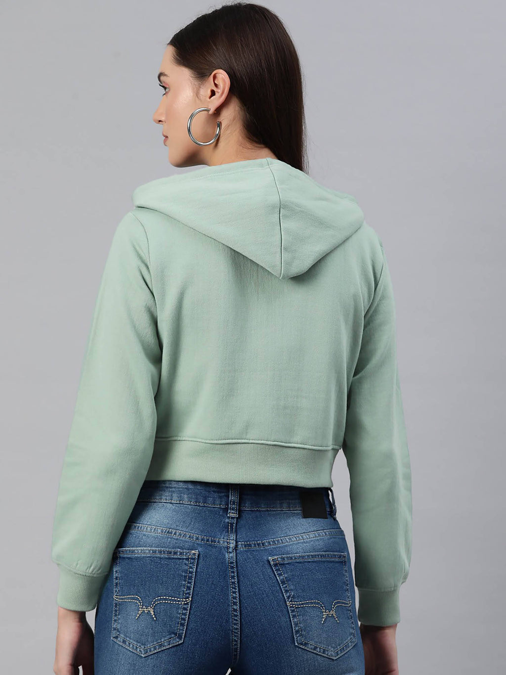 Women Lavender Solid Hoodie | SS90 - view 22