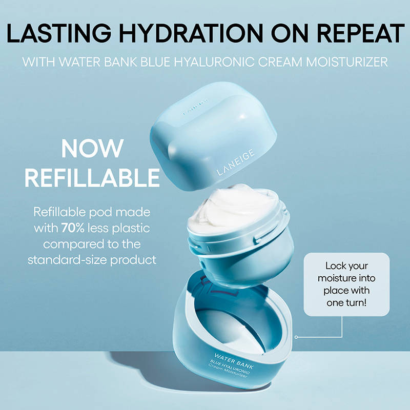 Water Bank Blue Hyaluronic Cream Moisturizer Refill | FC3 - view 4