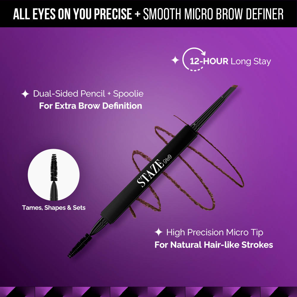 All Eyes On You Micro Brow Definer with a spoolie | E20 - view 2