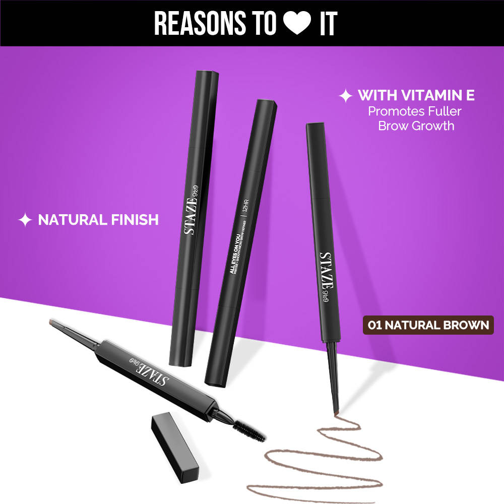 All Eyes On You Micro Brow Definer with a spoolie | E20 - view 3