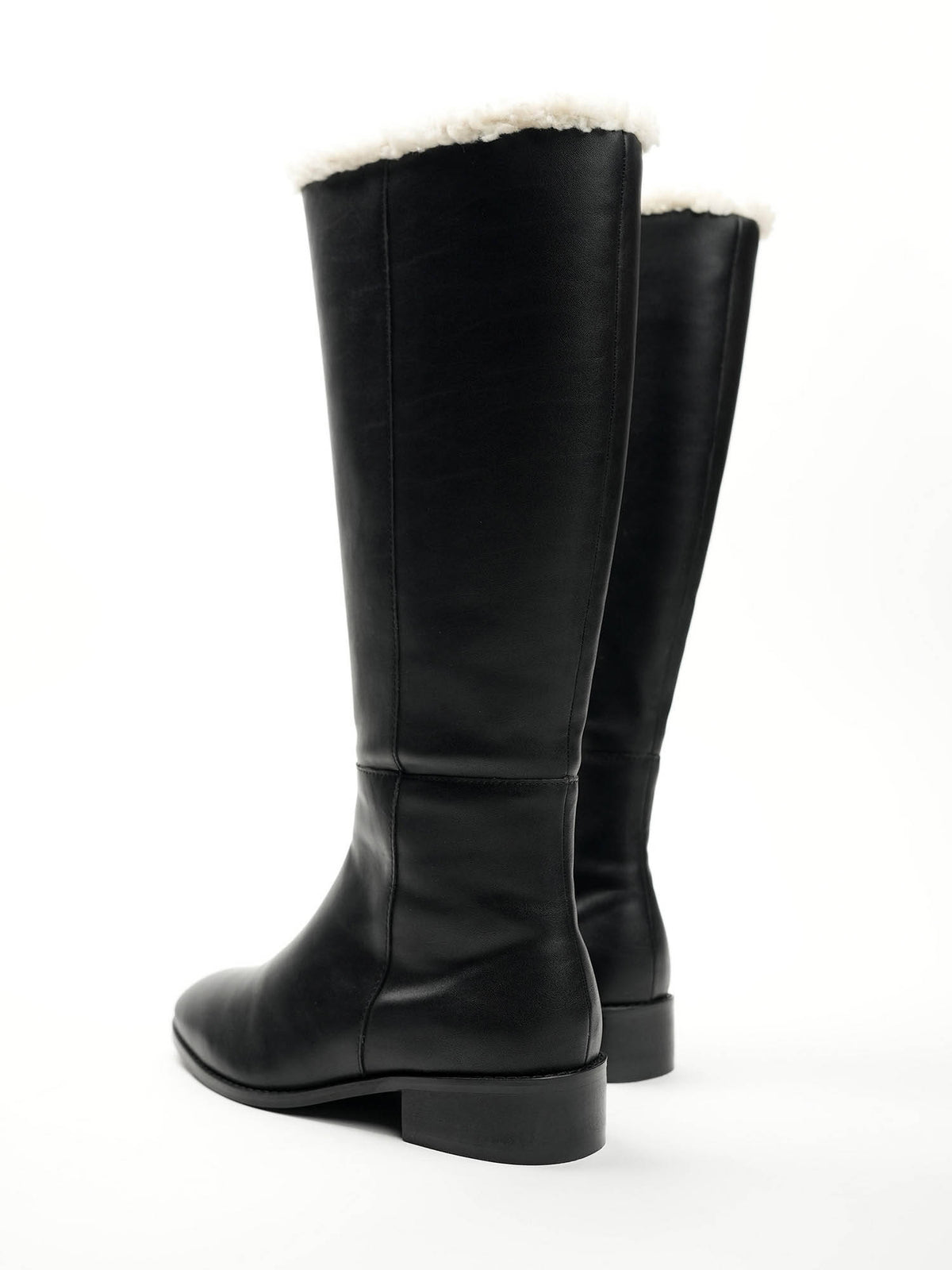 Women Huskies Black Block Heel Winter Boots | BT61 - view 3
