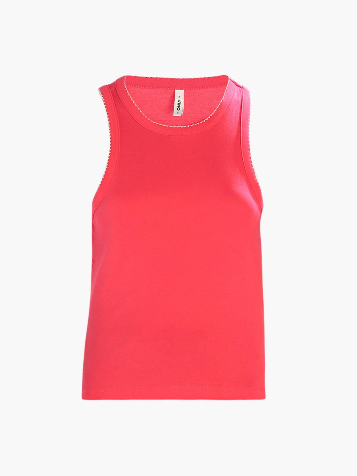 Women'S Solid Slim Fit Pink Tank Top | TT98 - view 7