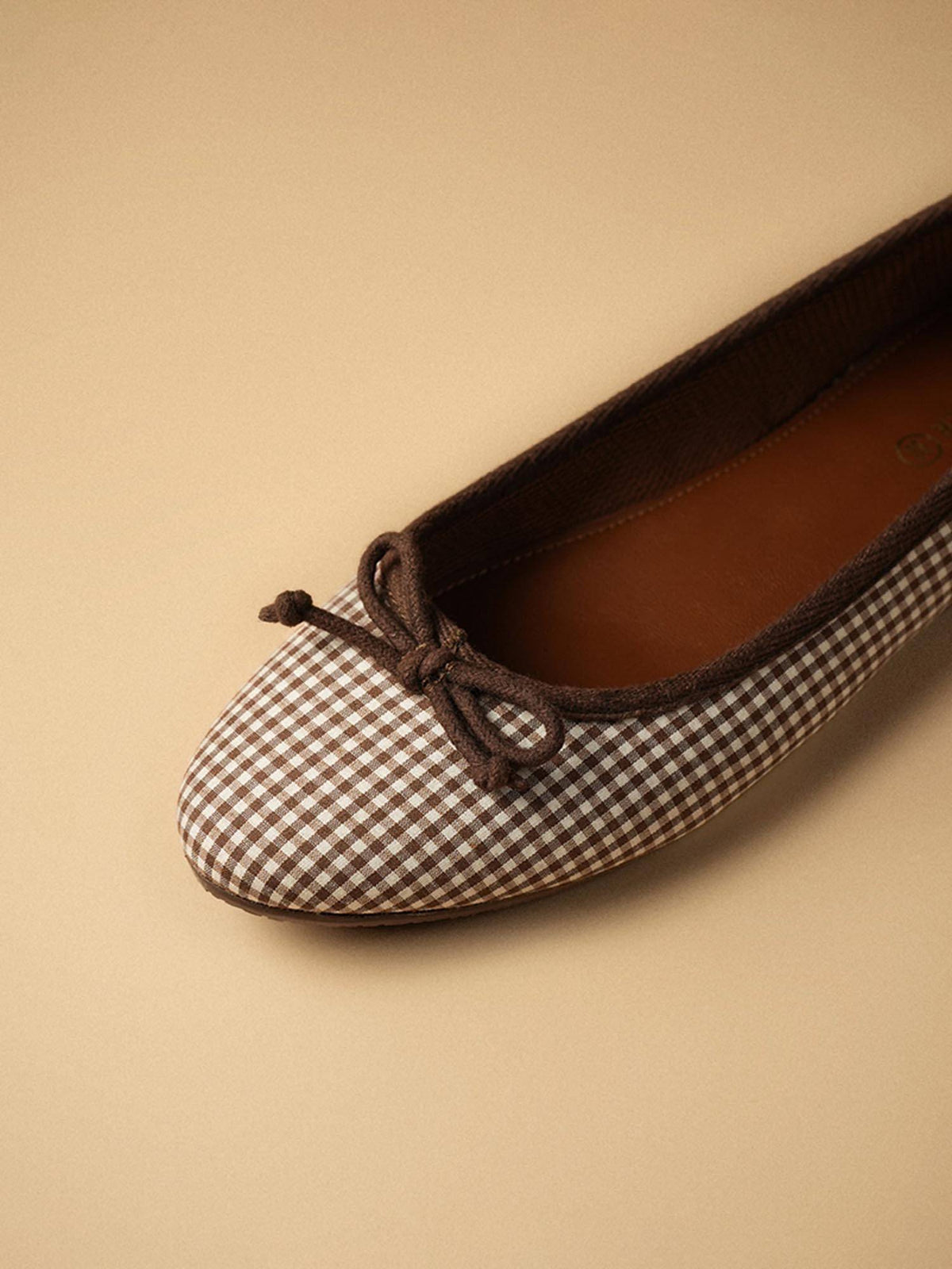 Swans Check Brown Ballerina | F61 - view 6