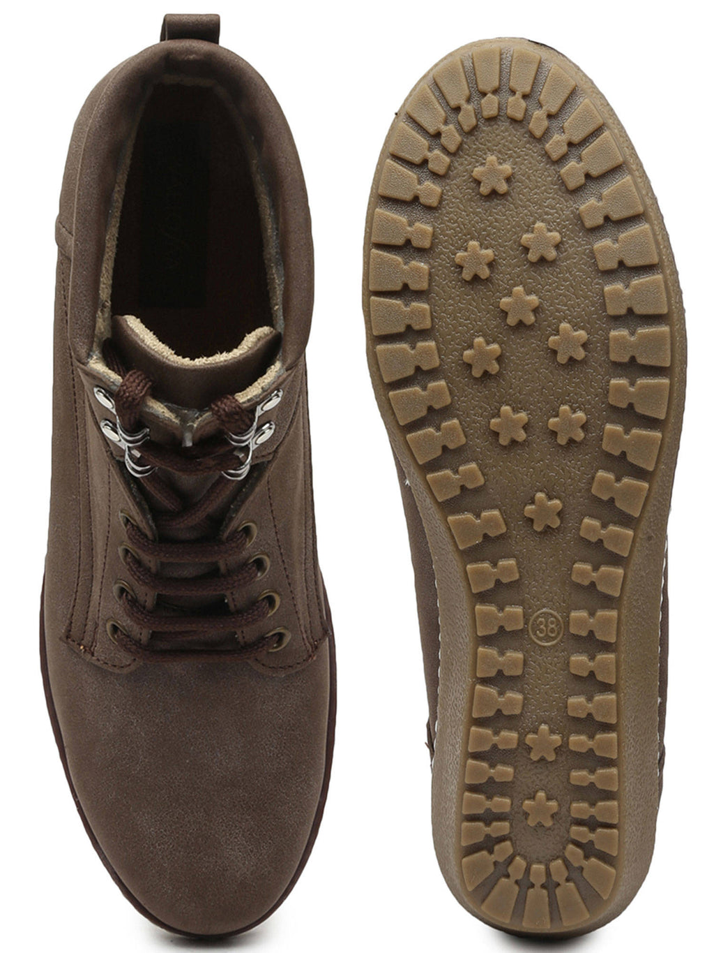 Solid Brown Casual Boots | BT61 - view 4