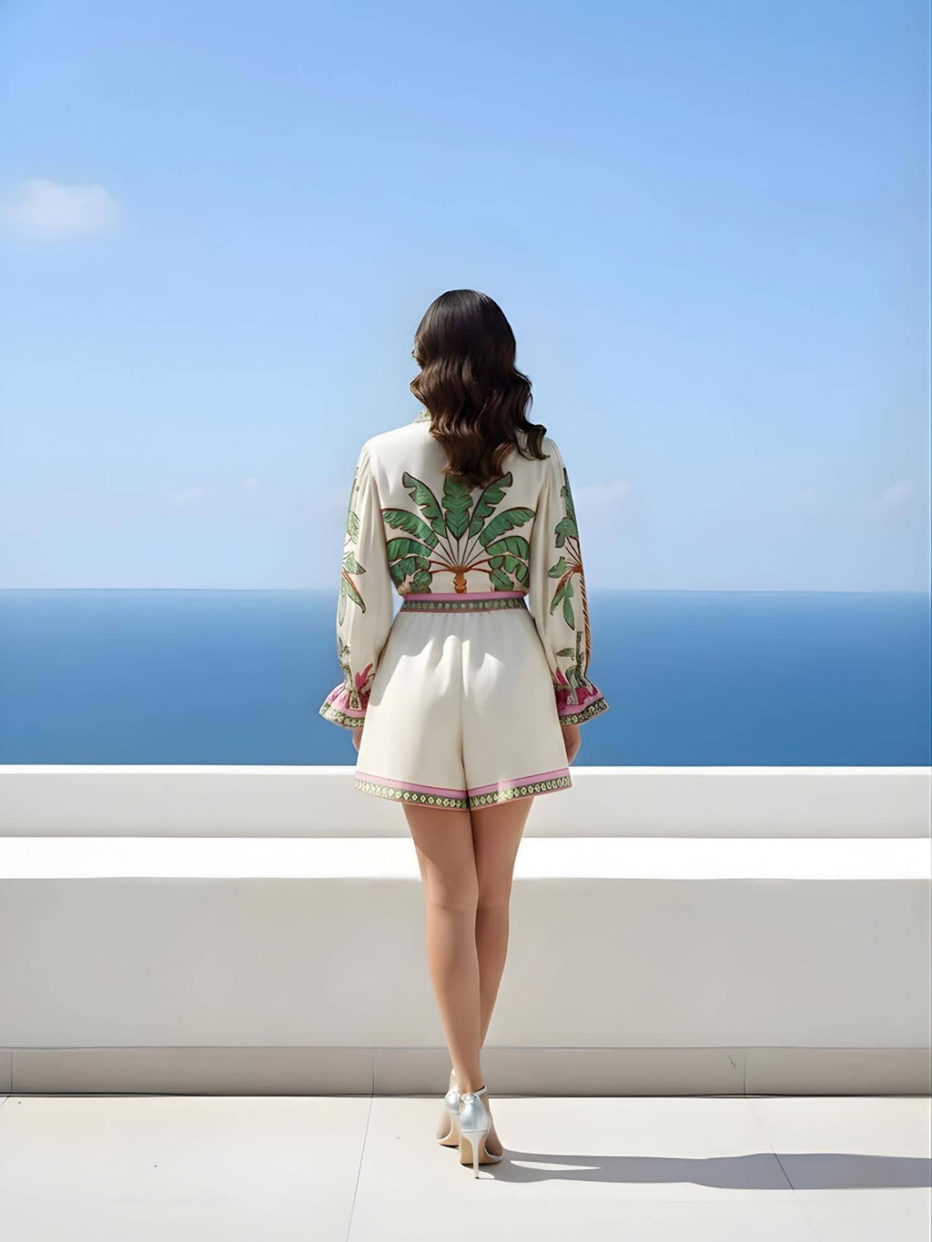 White Palm Printed Shirt | S67 - view 3