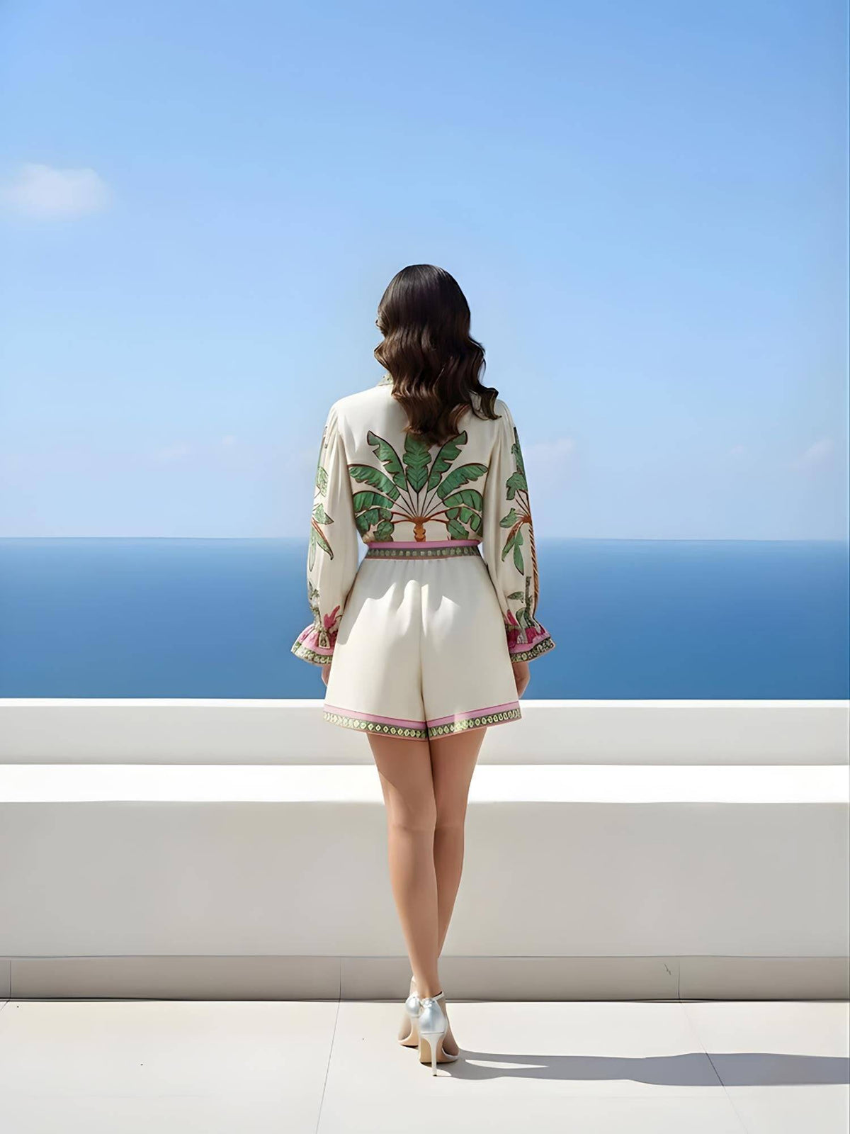 White Palm Printed Shirt | S67 - view 3
