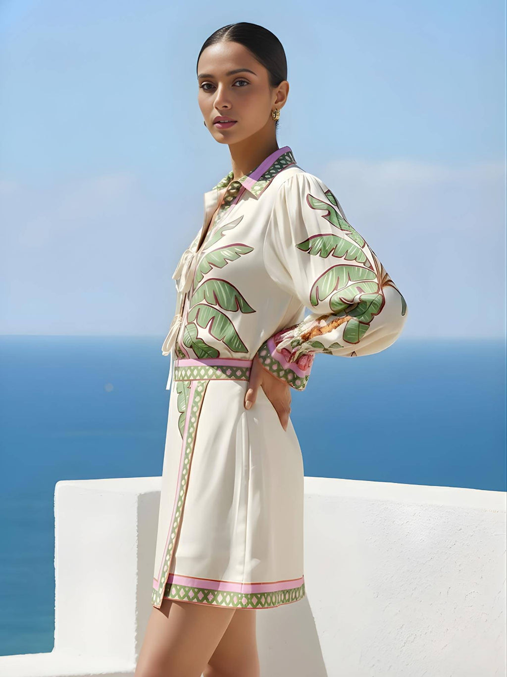 White Palm Printed Shirt | S67 - view 4