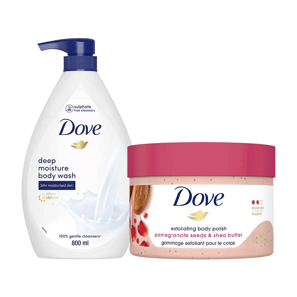Bestselling - Pomegranate Scrub & Deep Moisture Bodywash Combo | H02 - view 1
