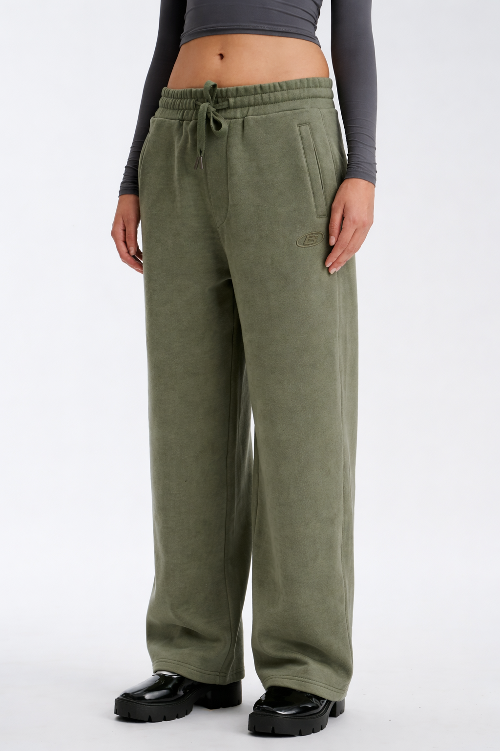 Faded Olive On The Go Joggers JG67