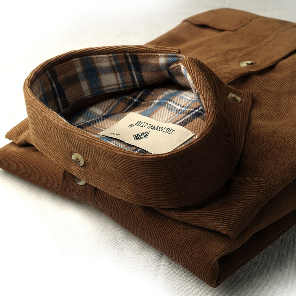 Cruise Corduroy Shirt In Tan