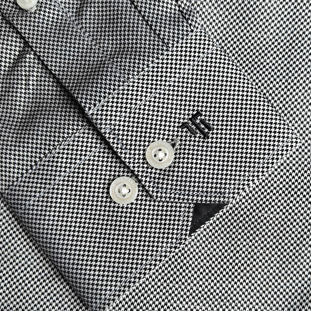 Shepherd Houndstooth Shirt In Smokey Black