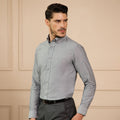 Regal Oxford Chambray shirt in Ash Grey