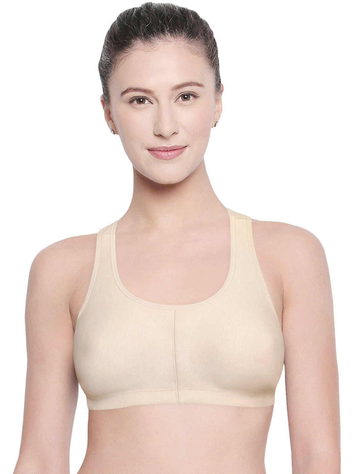Women Cotton Spandex Full Coverage Non Padded Sports | sb09 - view 1