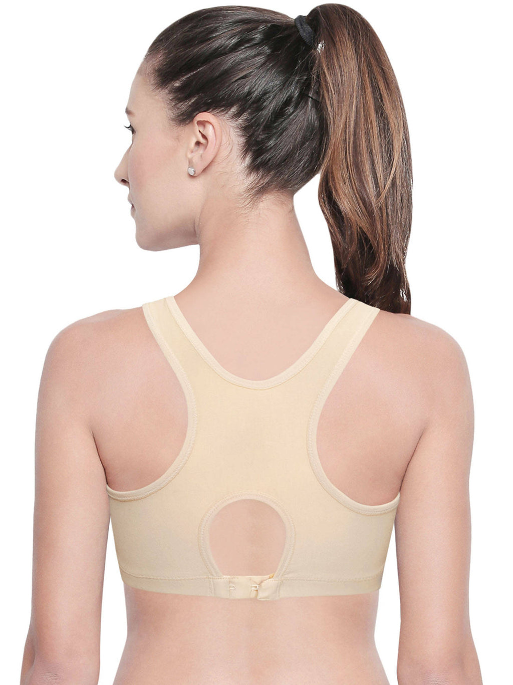 Women Cotton Spandex Full Coverage Non Padded Sports | sb09 - view 3
