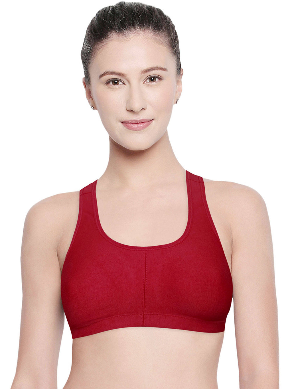 Women Cotton Spandex Full Coverage Non Padded Sports | sb09 - view 9