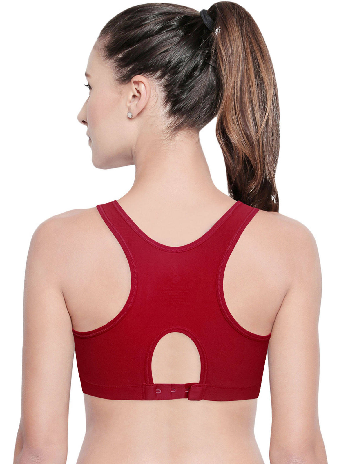Women Cotton Spandex Full Coverage Non Padded Sports | sb09 - view 10