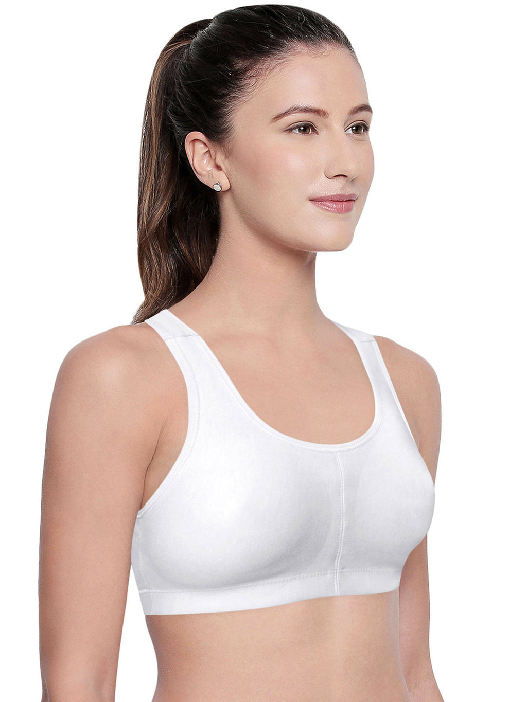 Women Cotton Spandex Full Coverage Non Padded Sports | sb09 - view 22