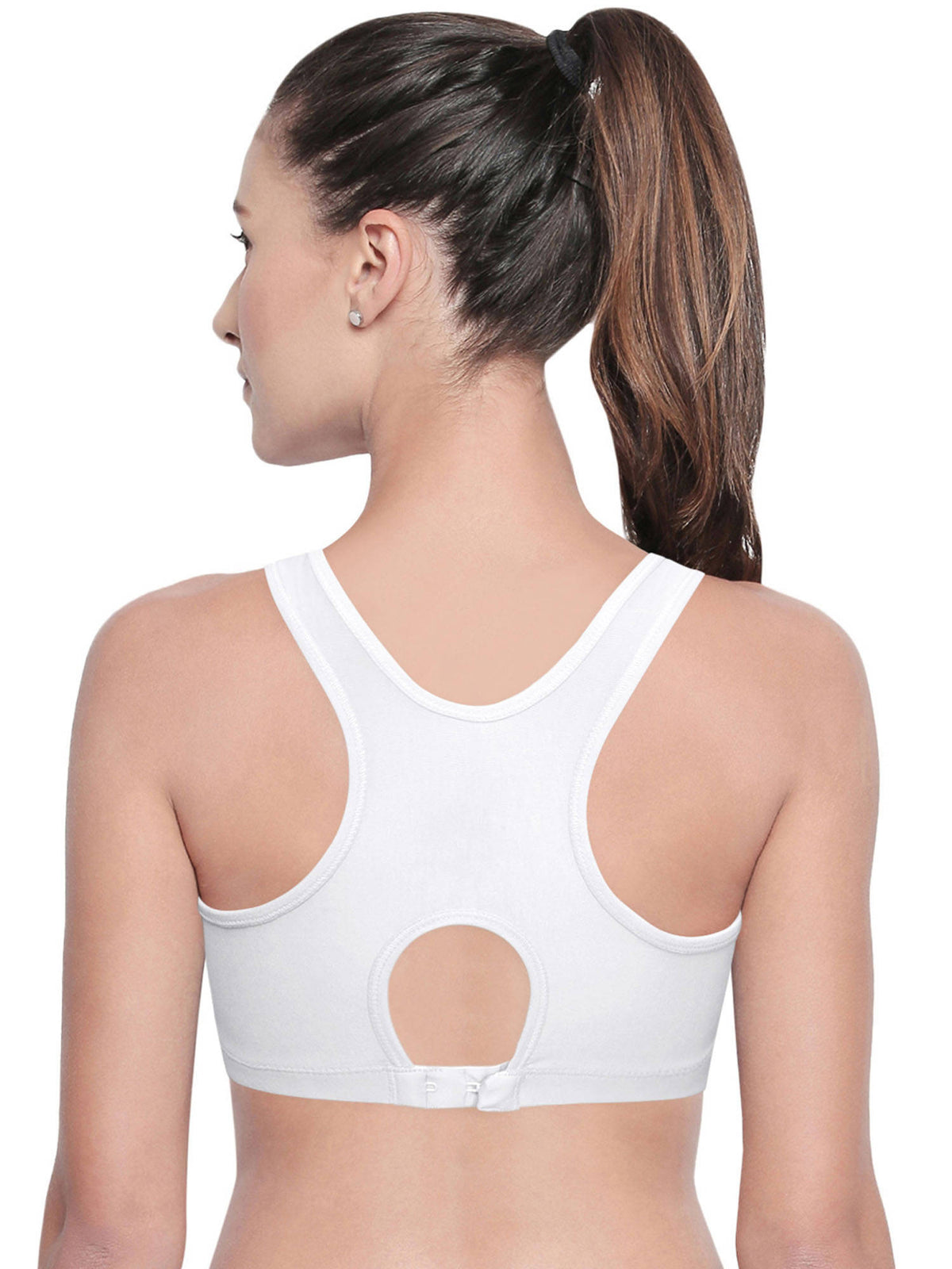 Women Cotton Spandex Full Coverage Non Padded Sports | sb09 - view 23