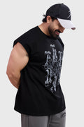 Ash Capsleeves Tank Black