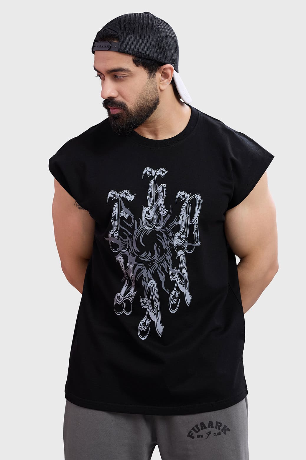 Ash Capsleeves Tank Black