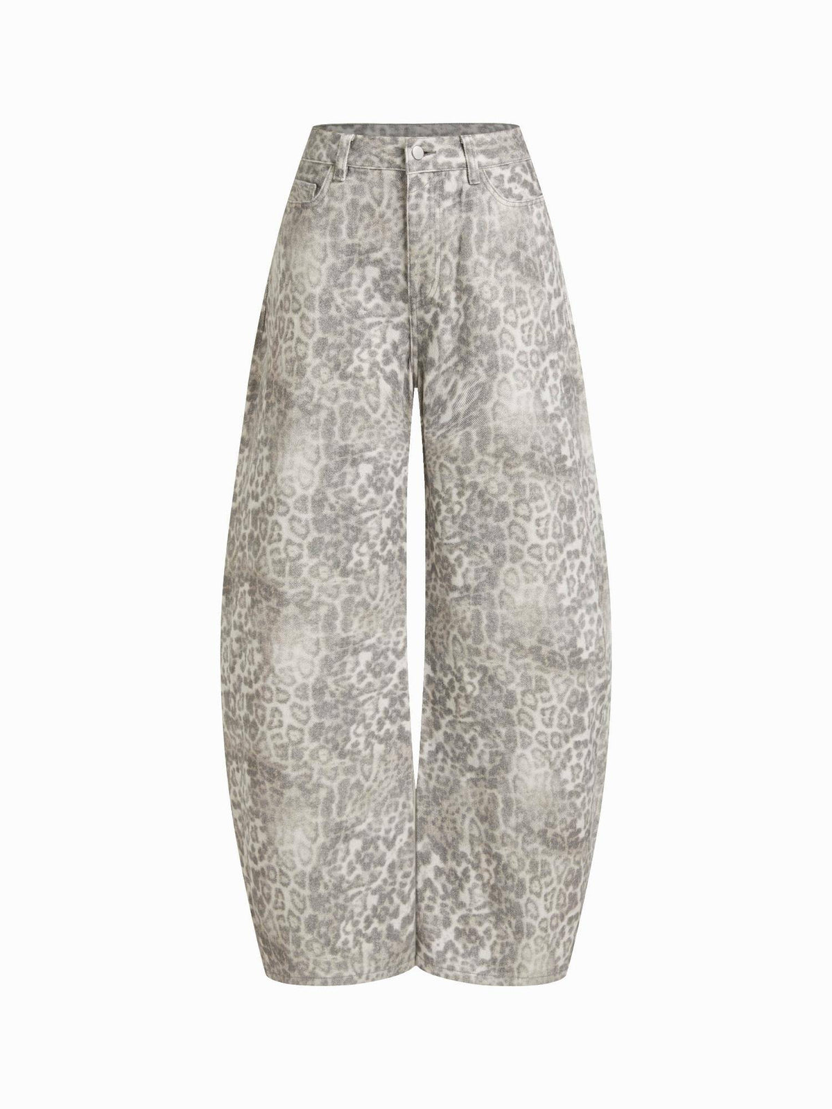 Denim Low Rise Solid Pocket Barrel-leg Jeans | BG78 - view 1
