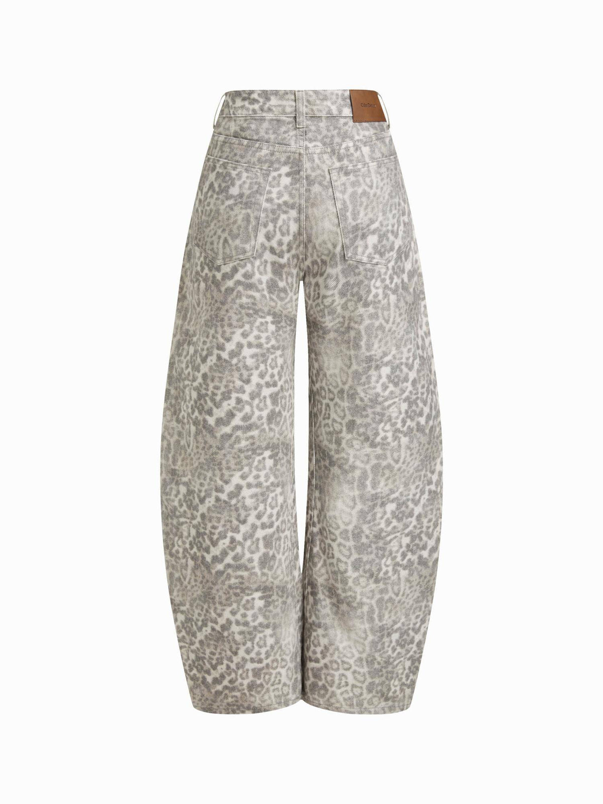 Denim Low Rise Solid Pocket Barrel-leg Jeans | BG78 - view 2