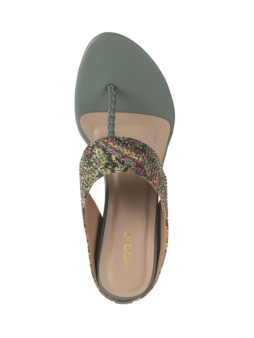 Women Green Party Block Heels | H78 - view 7