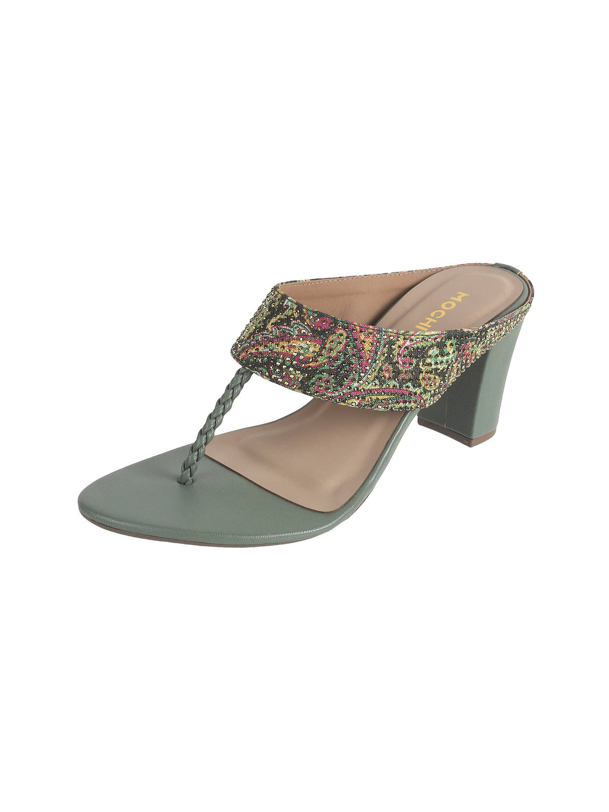Women Green Party Block Heels | H78 - view 9