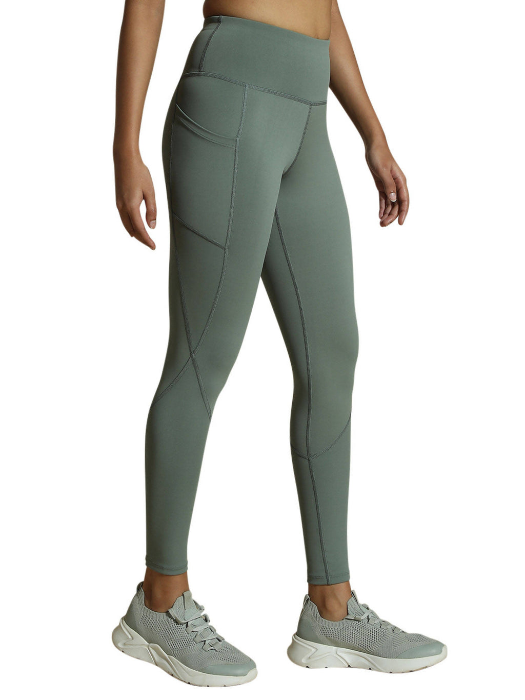 Green Aura Leggings Light Sage | L90 - view 2