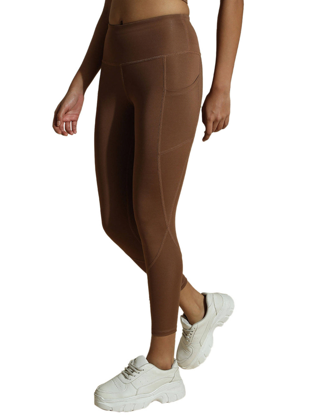 Brown Aura Leggings Waffle | L90 - view 2