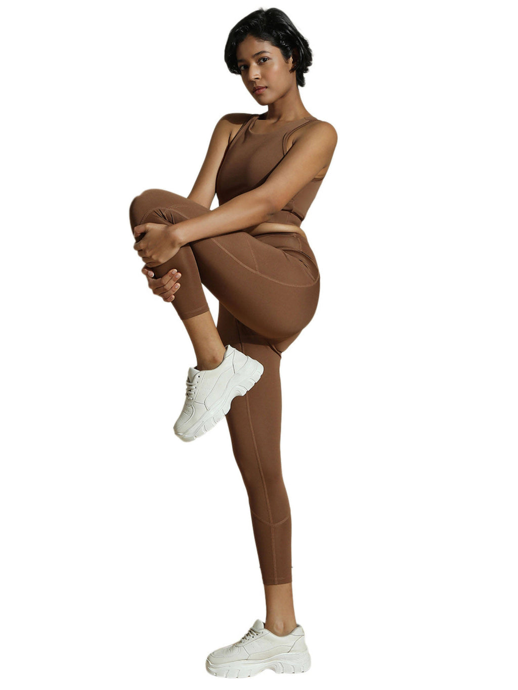 Brown Aura Leggings Waffle | L90 - view 5