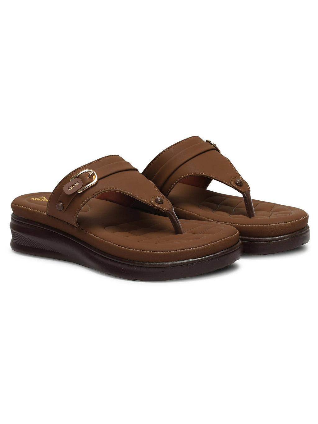 Women Beige Platform Sandals | SD89 - view 15