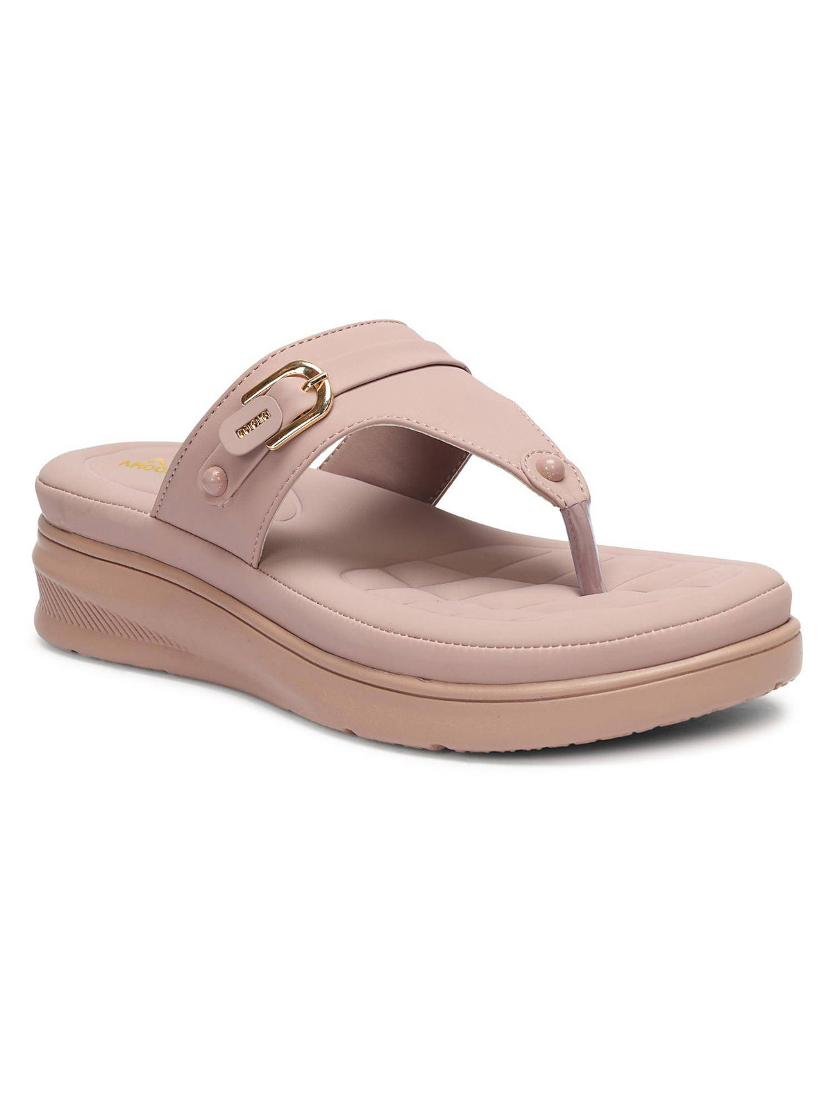 Women Beige Platform Sandals | SD89 - view 45