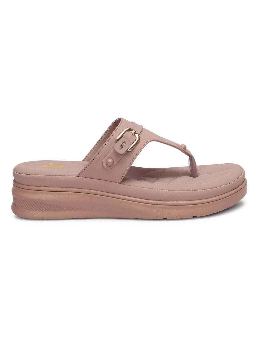 Women Beige Platform Sandals | SD89 - view 46