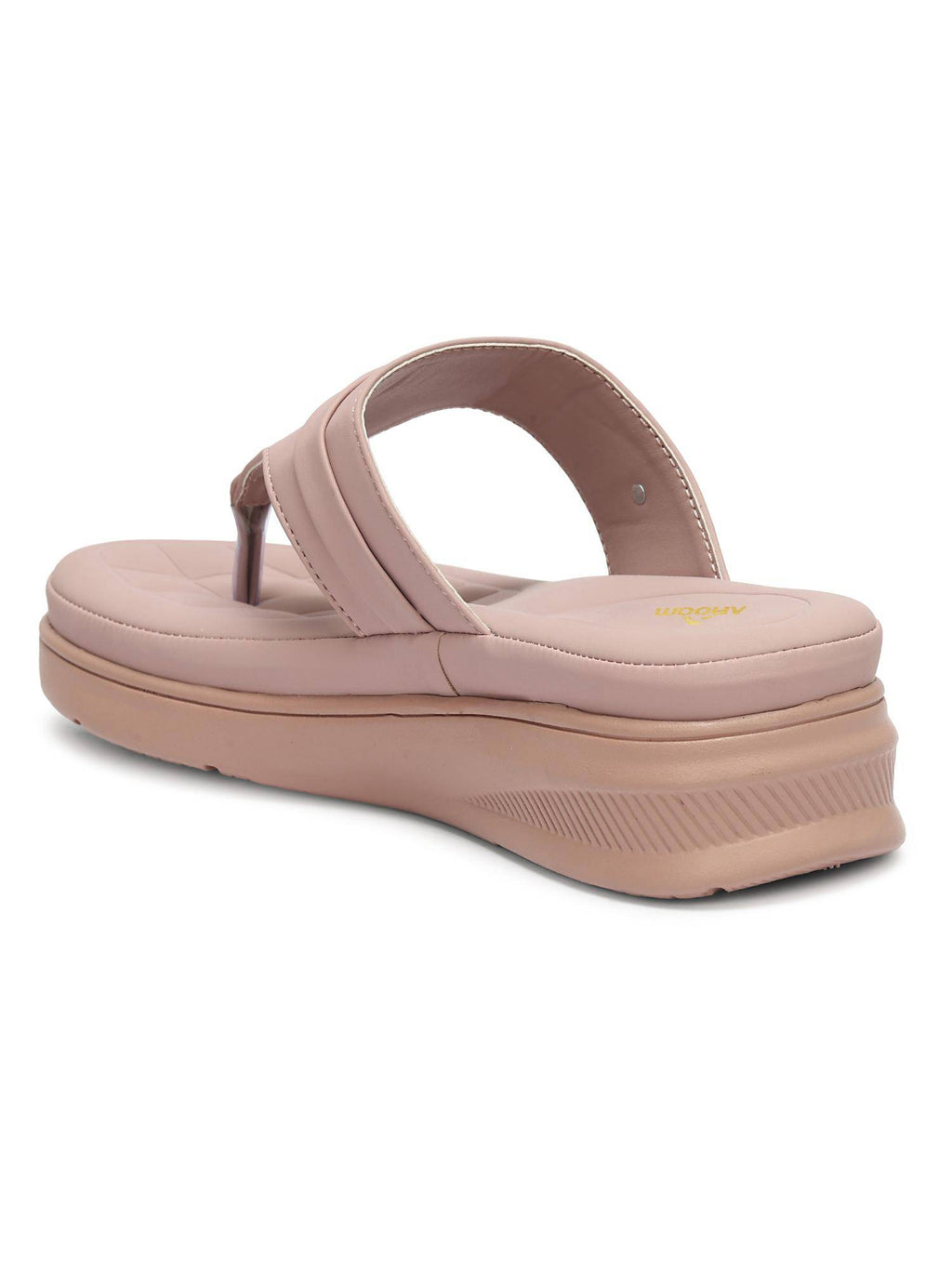 Women Beige Platform Sandals | SD89 - view 47