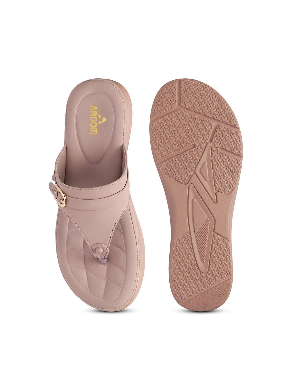 Women Beige Platform Sandals | SD89 - view 49
