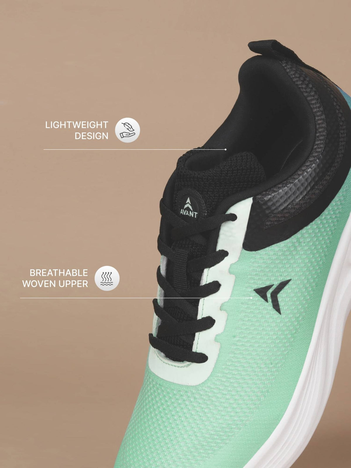 Green Women Swift Aura Running Shoes | SH9 - view 4