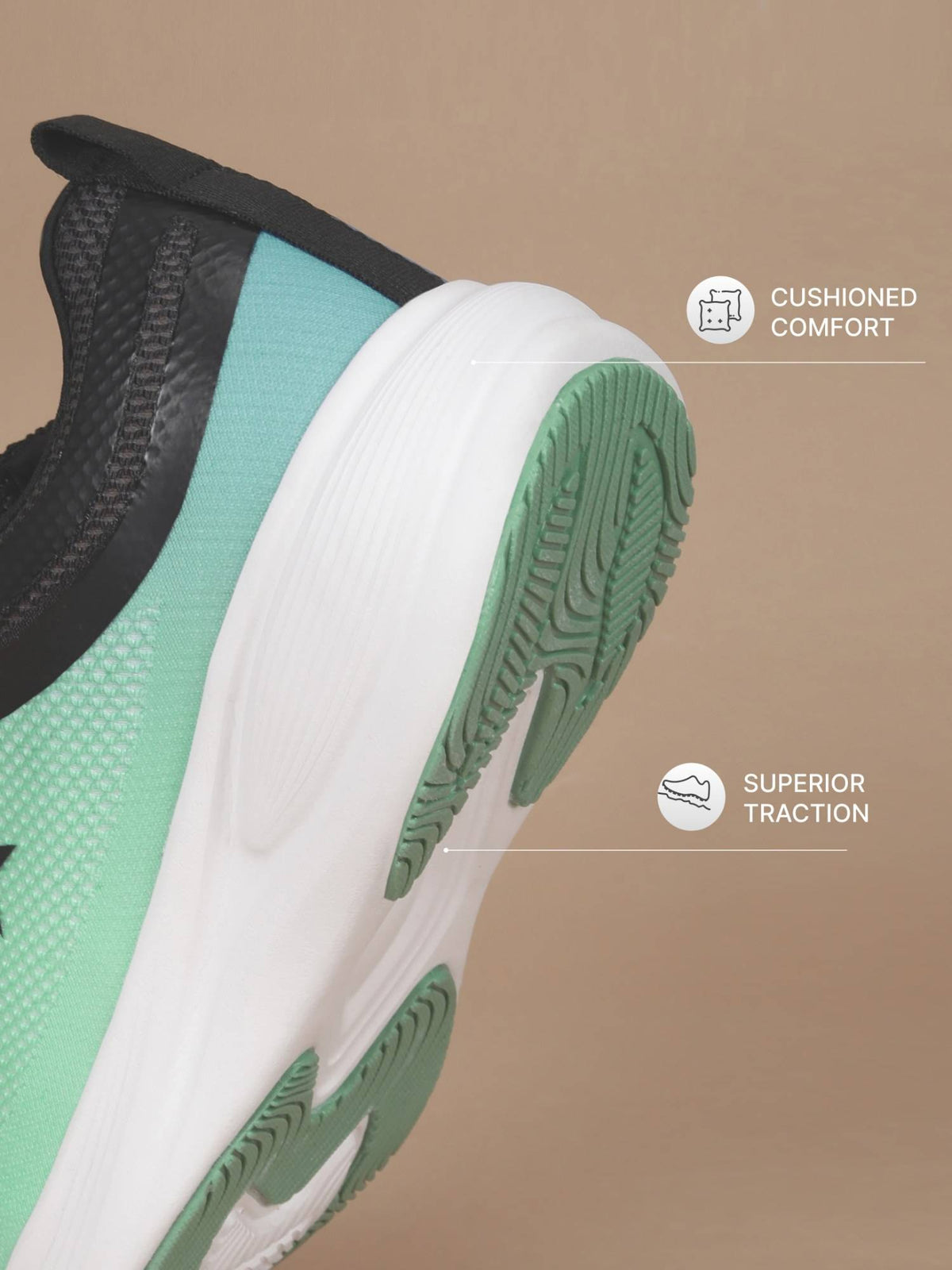 Green Women Swift Aura Running Shoes | SH9 - view 5