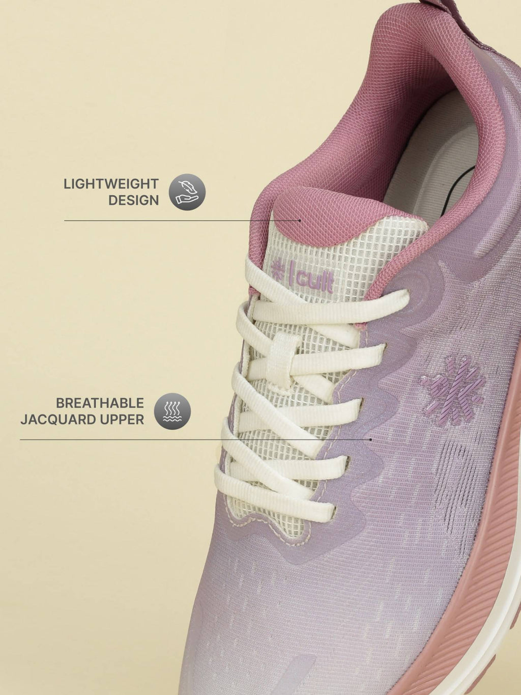 Womens Flow Sync Running Shoes - Mauve | SH9 - view 4