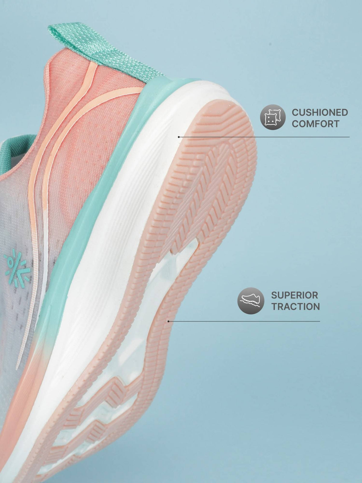 Womens Dynex Running Shoes - Peach | SH9 - view 5