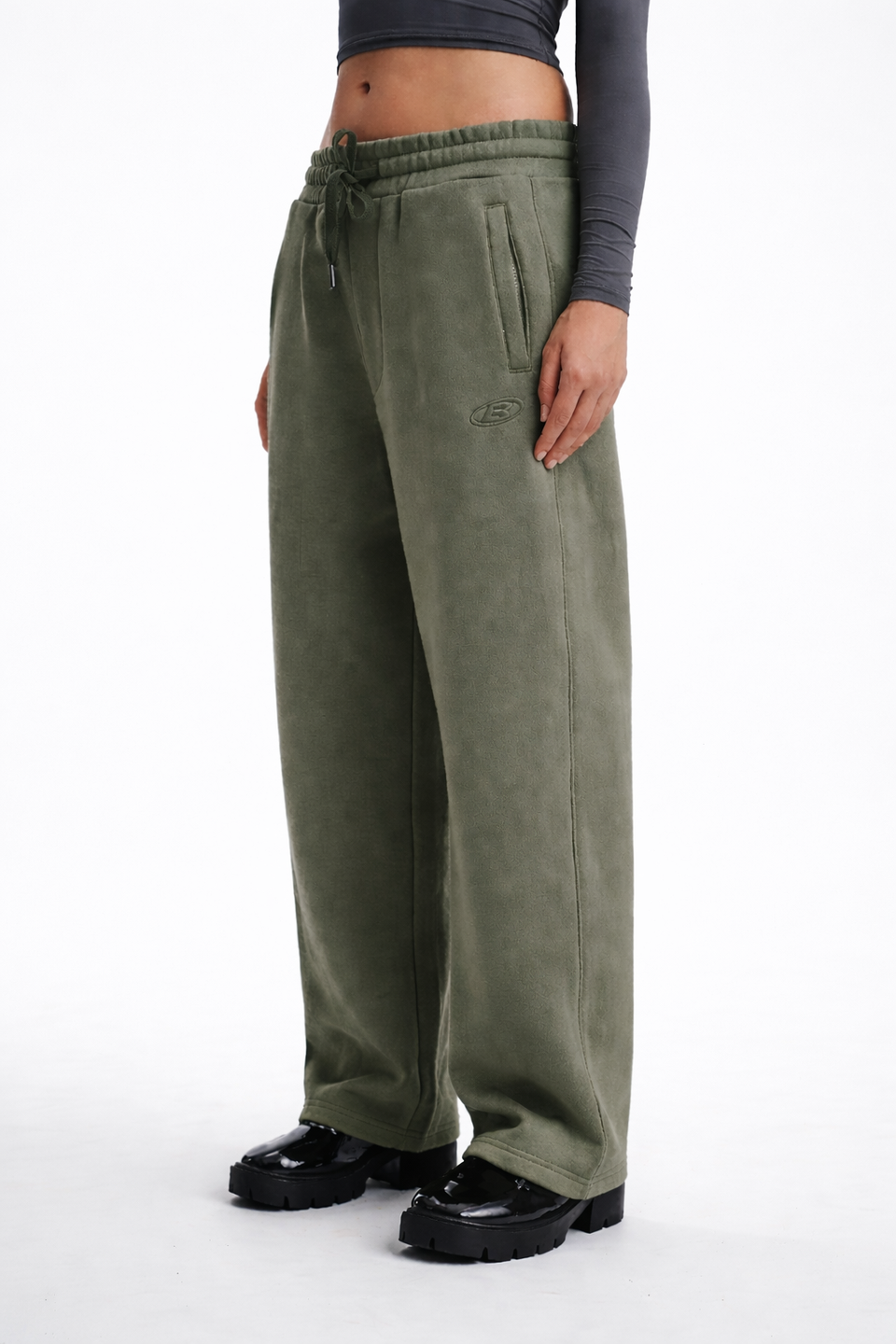 Faded Olive On The Go Joggers JG67