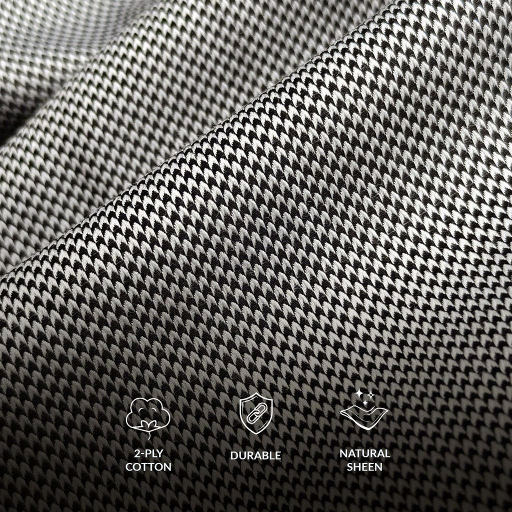 Shepherd Houndstooth Shirt In Smokey Black