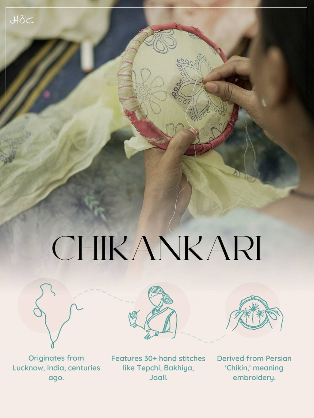 Red Mulmul Printed Chikankari Kurta | KDG - view 6