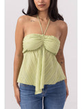 Women Green Cotton Solid Top | HT67 - view 1