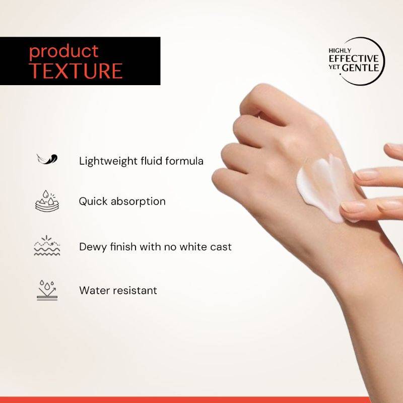 Fluid Brightening Sunscreen SPF 50 PA++++, Sunscreen with Niacinamide, Brightens Skin | FC3 - view 3