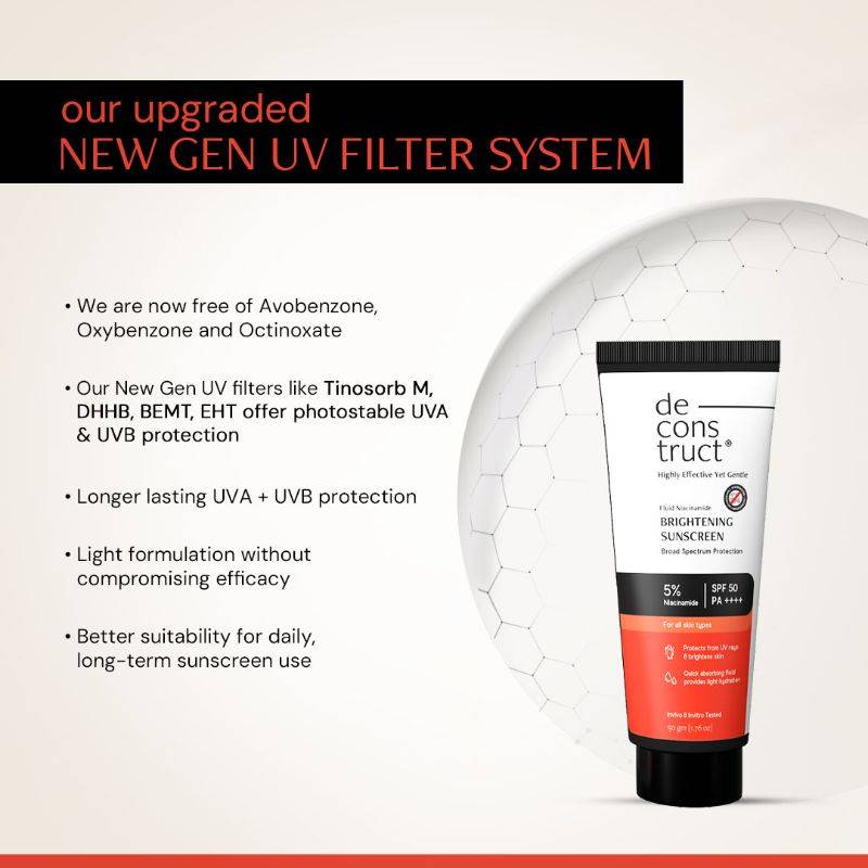 Fluid Brightening Sunscreen SPF 50 PA++++, Sunscreen with Niacinamide, Brightens Skin | FC3 - view 5