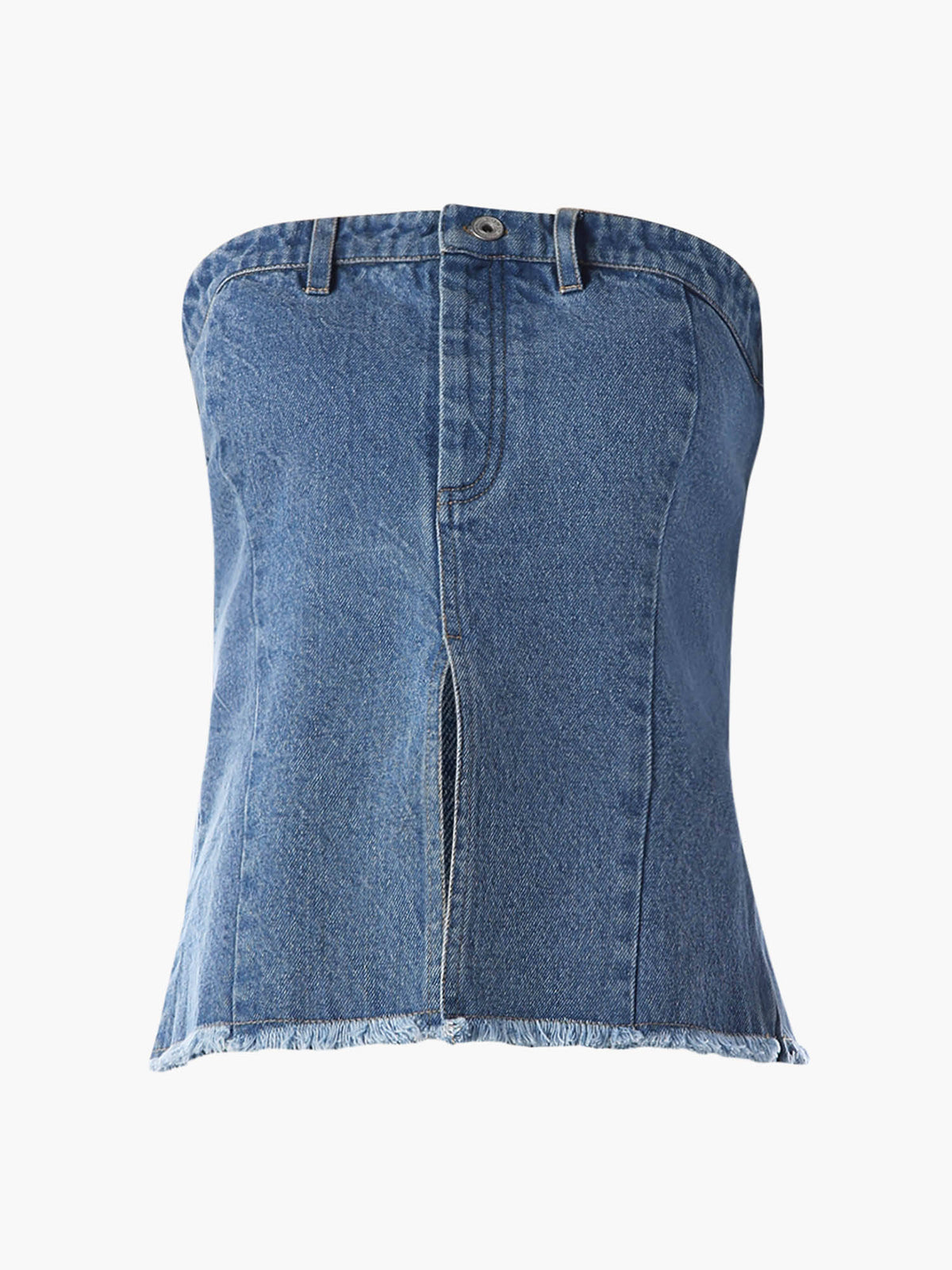 Women's Solid Regular Fit Blue Top | TT90 - view 7