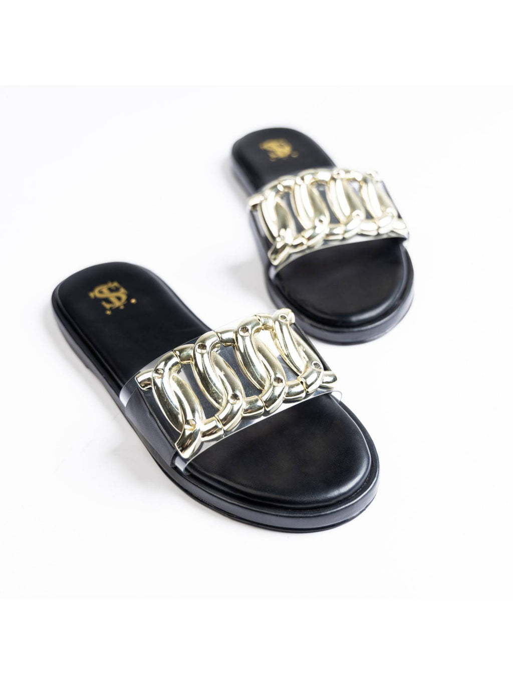 Stella Solid Black Clipped Sliders | F61 - view 5